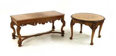 Lot 260 - A Beresford & Hicks figured walnut coffee table