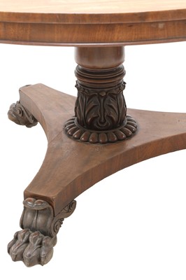 Lot 116 - A late Regency mahogany pedestal table