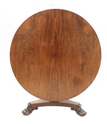 Lot 116 - A late Regency mahogany pedestal table
