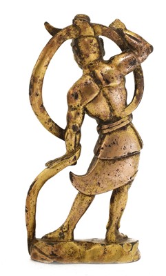Lot 130 - A Chinese gilt-bronze figure