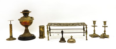 Lot 188 - A collection of brass items