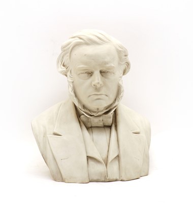 Lot 154 - A 19th Cenutry Parian bust of a statesman