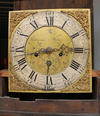 Lot 443 - Hutchinson, Worksop, an eight-day oak longcase clock