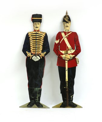 Lot 226 - Two life-sized military cutouts
