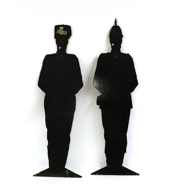 Lot 226 - Two life-sized military cutouts