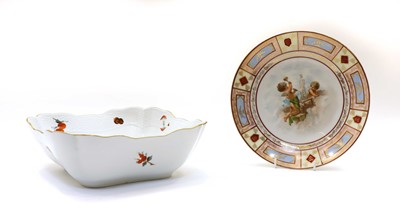 Lot 321 - A Herend porcelain ‘Fruits and Flowers’ pattern salad bowl