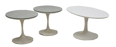 Lot 253 - A pair of Arkana mirror top tables