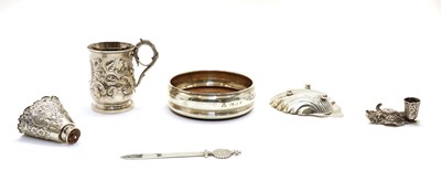 Lot 51 - A small collection of silver items