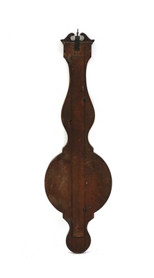 Lot 643 - A late George III mahogany barometer