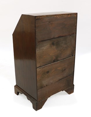 Lot 405 - An antique mahogany small sized bureau