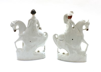 Lot 166 - A pair of Staffordshire flat back Prince and Princess of Wales