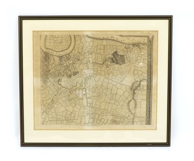 Lot 231 - An early map of Greenwich and Blackheath incorporating Woolwich Common