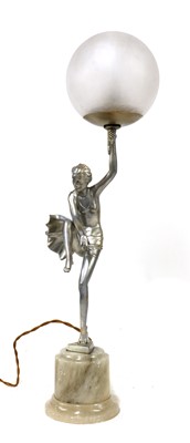 Lot 101 - A figural table lamp