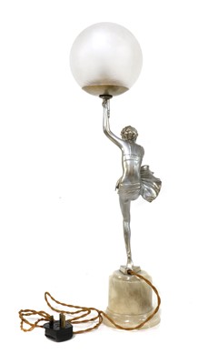 Lot 101 - A figural table lamp