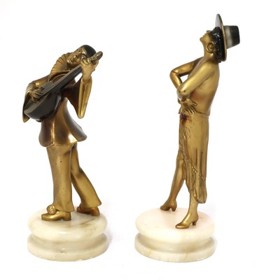 Lot 202 - A pair of Lorenzl figures