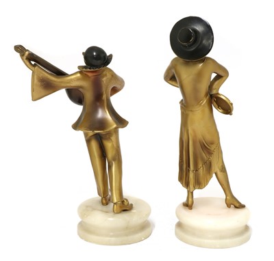 Lot 202 - A pair of Lorenzl figures