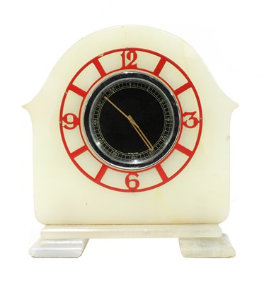 Lot 635 - A Jaeger LeCoultre Art Deco mantel clock