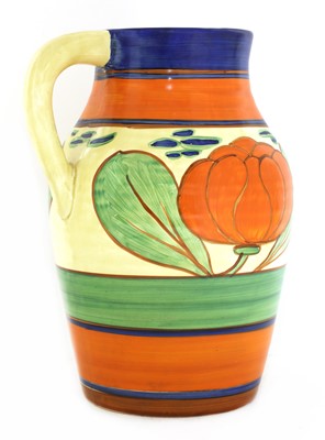 Lot 99 - A Clarice Cliff 'Lily' Lotus jug