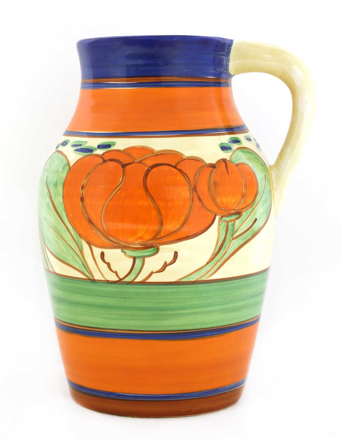 Lot 99 - A Clarice Cliff 'Lily' Lotus jug