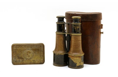 Lot 197 - A pair of late 19th century binoculars