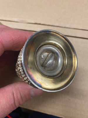 Lot 328 - A matched silver-gilt condiment set