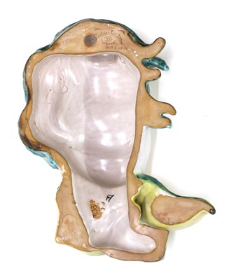 Lot 127 - A Goldscheider pottery wall mask