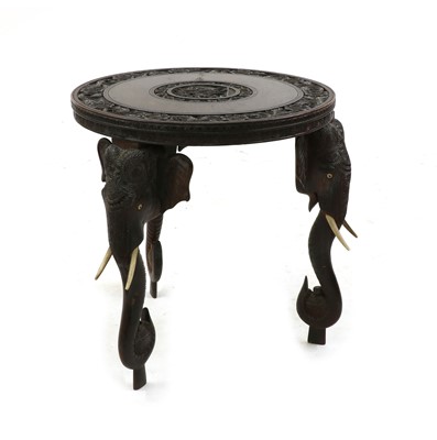 Lot 254 - An Indian hardwood occasional table