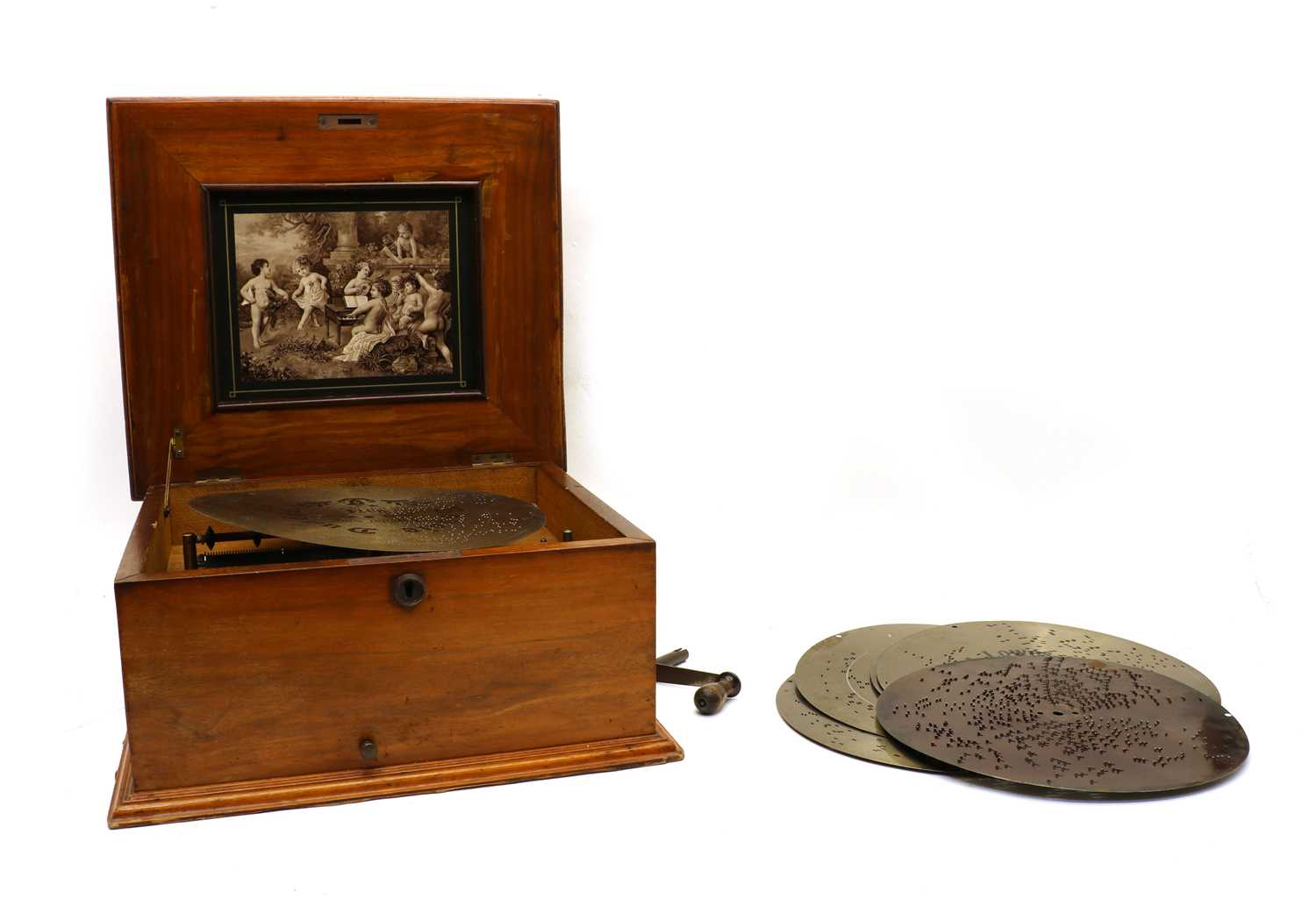 Lot 144 - A Polyphon table top musical box