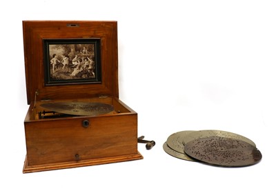 Lot 144 - A Polyphon table top musical box