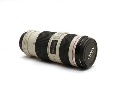 Lot 184 - A Canon EF 70-200mm zoom lens, F4 L IS USM