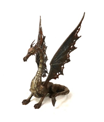 Lot 307 - A welded dragon sculpture
