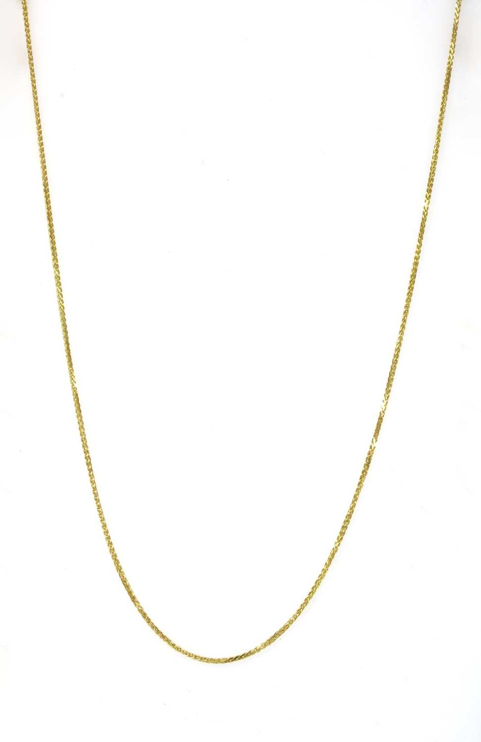 Lot 63 - An 18ct gold spiga chain
