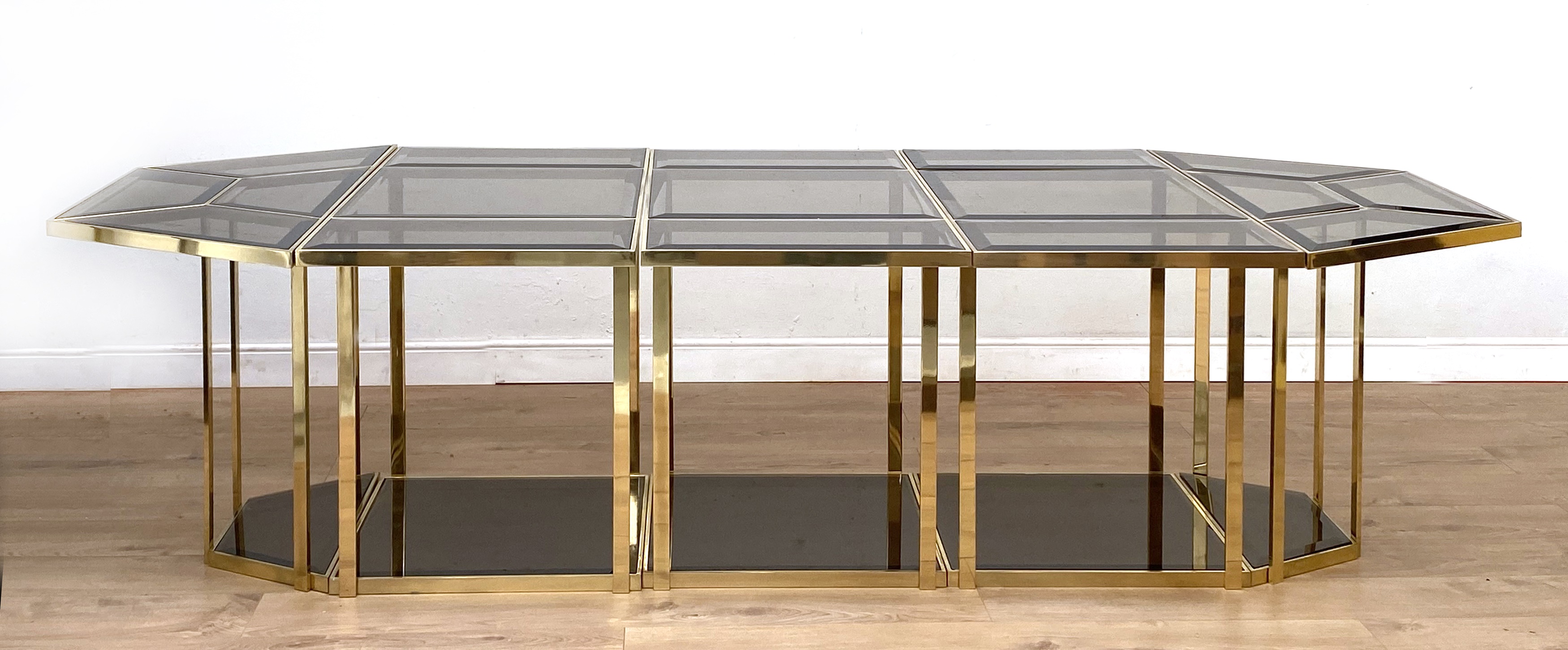 Lot 574 - A puzzle dining table or console table,
