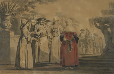 Lot 278 - Abraham-Louis-Rodolphe Ducros (Swiss, 1748-1810), after François Sablet (French, 1745-1819)