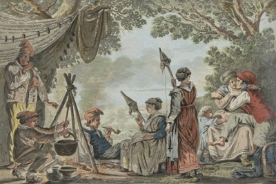 Lot 278 - Abraham-Louis-Rodolphe Ducros (Swiss, 1748-1810), after François Sablet (French, 1745-1819)
