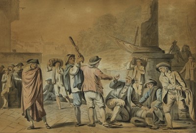 Lot 278 - Abraham-Louis-Rodolphe Ducros (Swiss, 1748-1810), after François Sablet (French, 1745-1819)