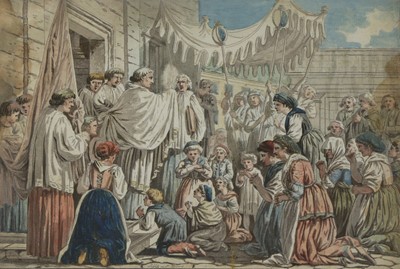 Lot 278 - Abraham-Louis-Rodolphe Ducros (Swiss, 1748-1810), after François Sablet (French, 1745-1819)