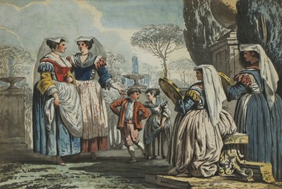 Lot 278 - Abraham-Louis-Rodolphe Ducros (Swiss, 1748-1810), after François Sablet (French, 1745-1819)