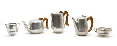 Lot 199 - A six piece Picquot ware tea service