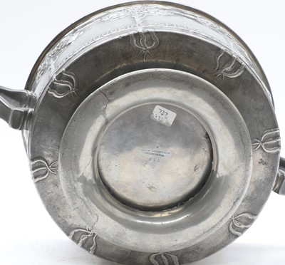Lot 75 - A Tudric pewter twin-handled bowl