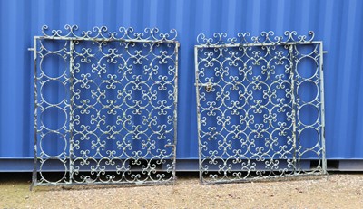 Lot 595 - A pair of cast iron gates