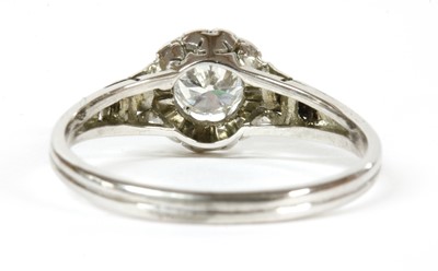 Lot 108 - A white gold single stone diamond ring