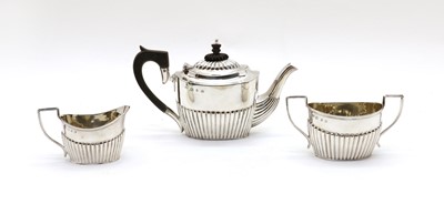 Lot 8 - A late Victorian silver bachelor's tea set