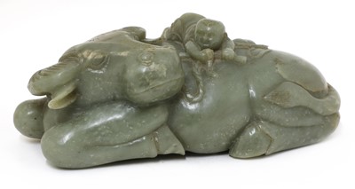 Lot 96 - A Chinese jade carving