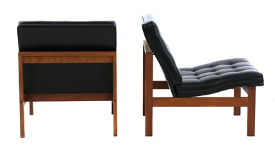 Lot 528 - A pair of Danish teak 'Moduline' lounge chairs