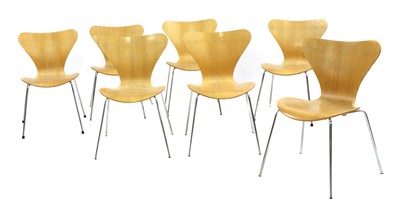 Lot 780 - A set of seven Fritz Hansen 'Model 3107' chairs