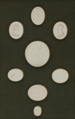Lot 474 - A collection of fifty-five grand tour plaster intaglios