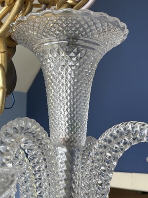 Lot 267 - A cut-crystal twelve-light 'Zenith' chandelier by Baccarat