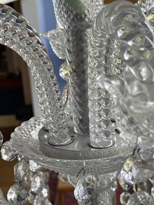 Lot 267 - A cut-crystal twelve-light 'Zenith' chandelier by Baccarat
