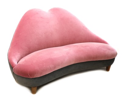 Lot 544 - An Italian 'lips' shaped sofa